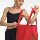 Large tote bag with side zip pocket