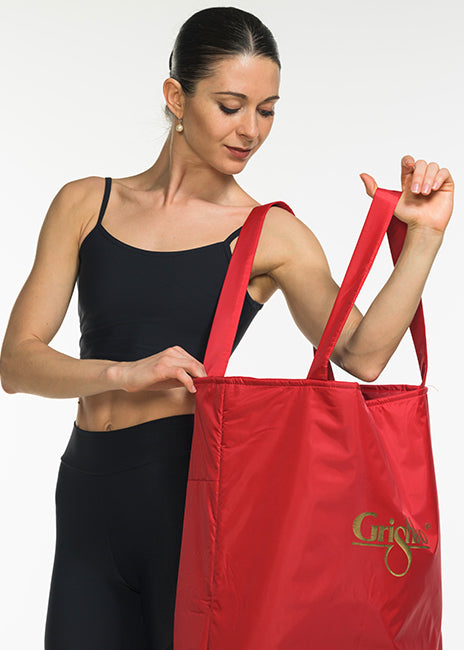 Large tote bag with side zip pocket