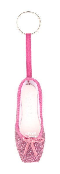 So Danca Mini pointe shoe key ring glitter
