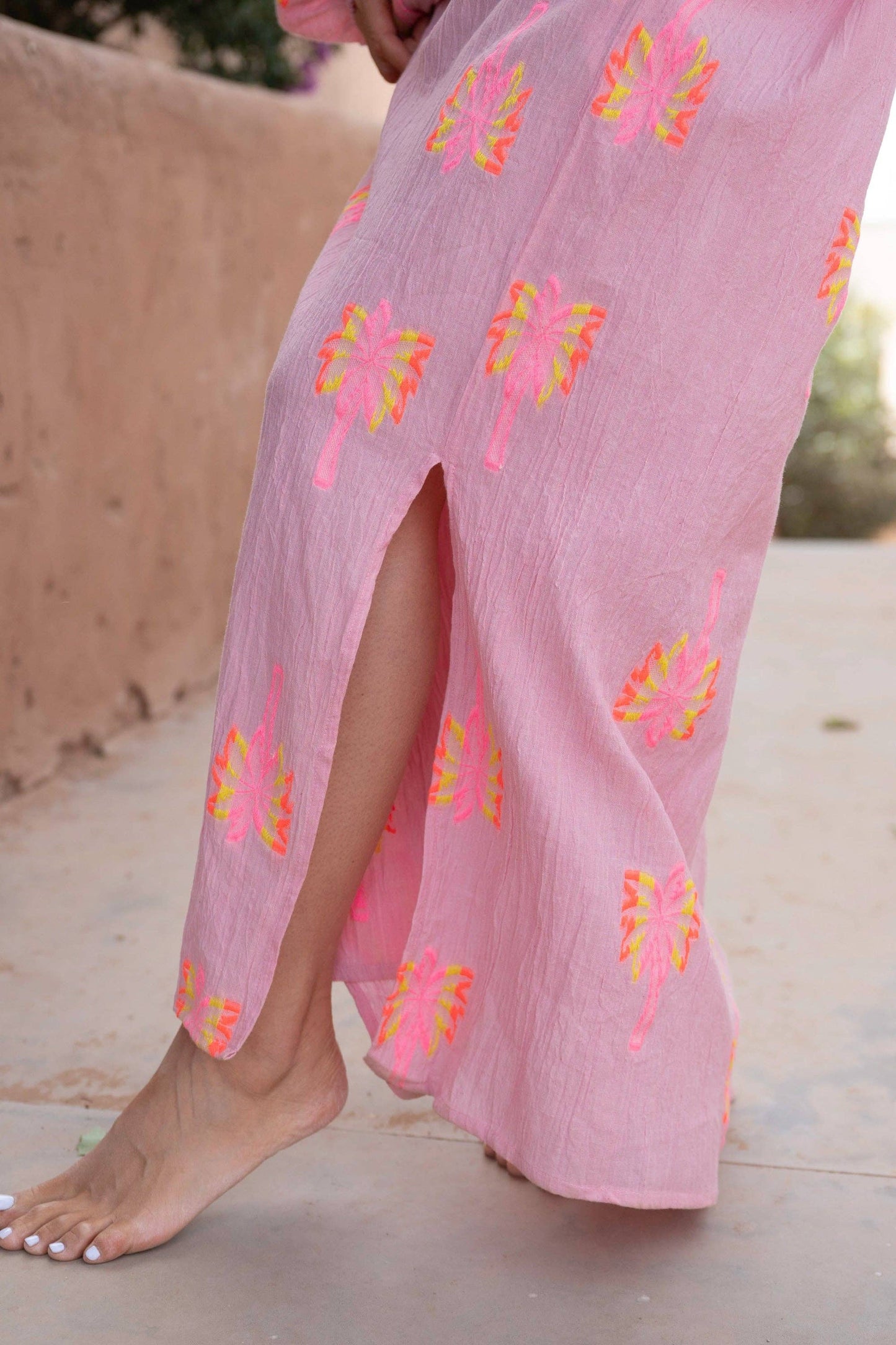 Long Fluid Shirt Dress Nepal