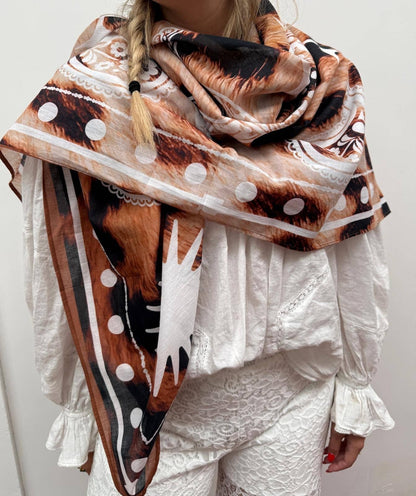 TOUT - Amelie LEOPARD scarf