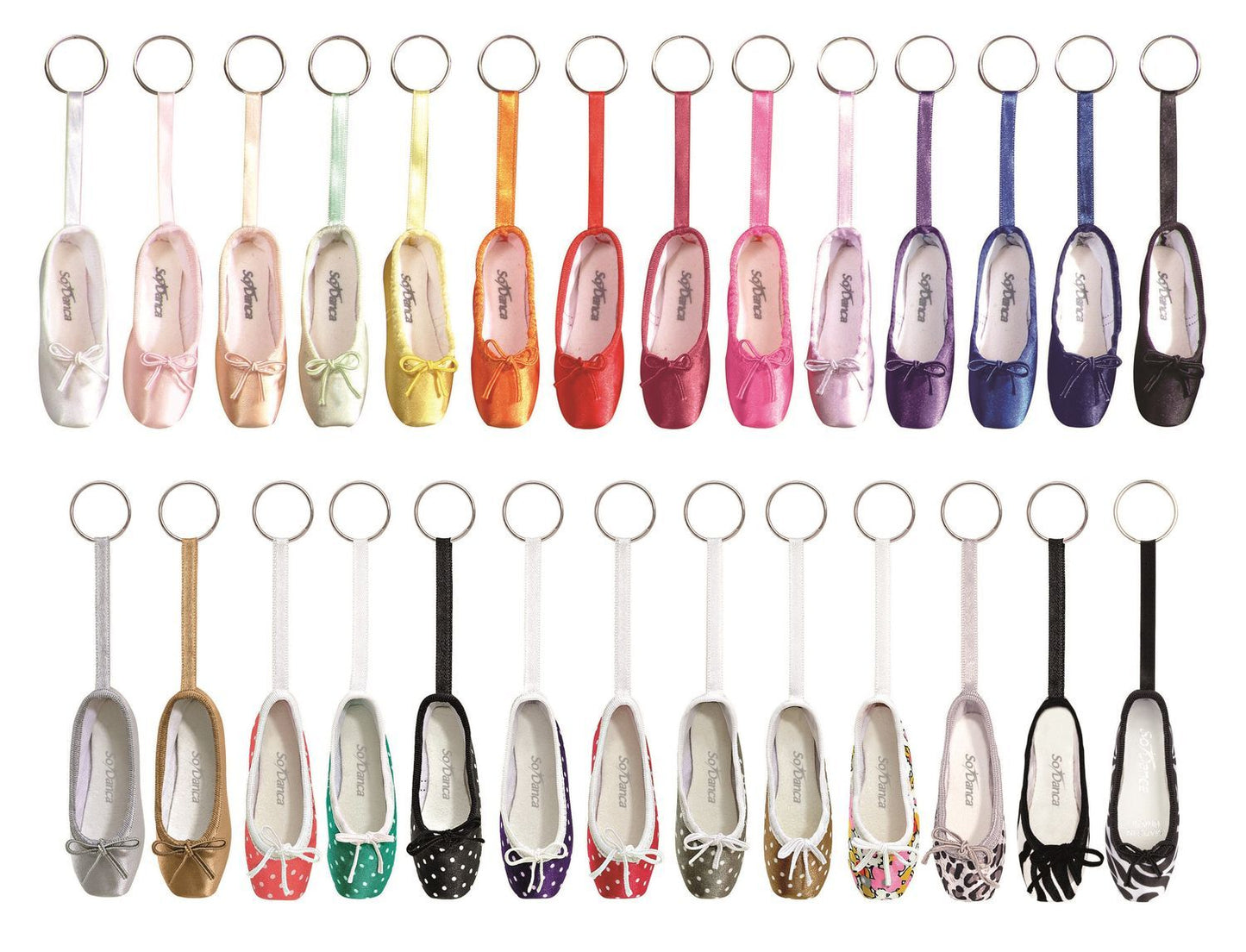 KCE01 So Danca Mini pointe shoe key ring