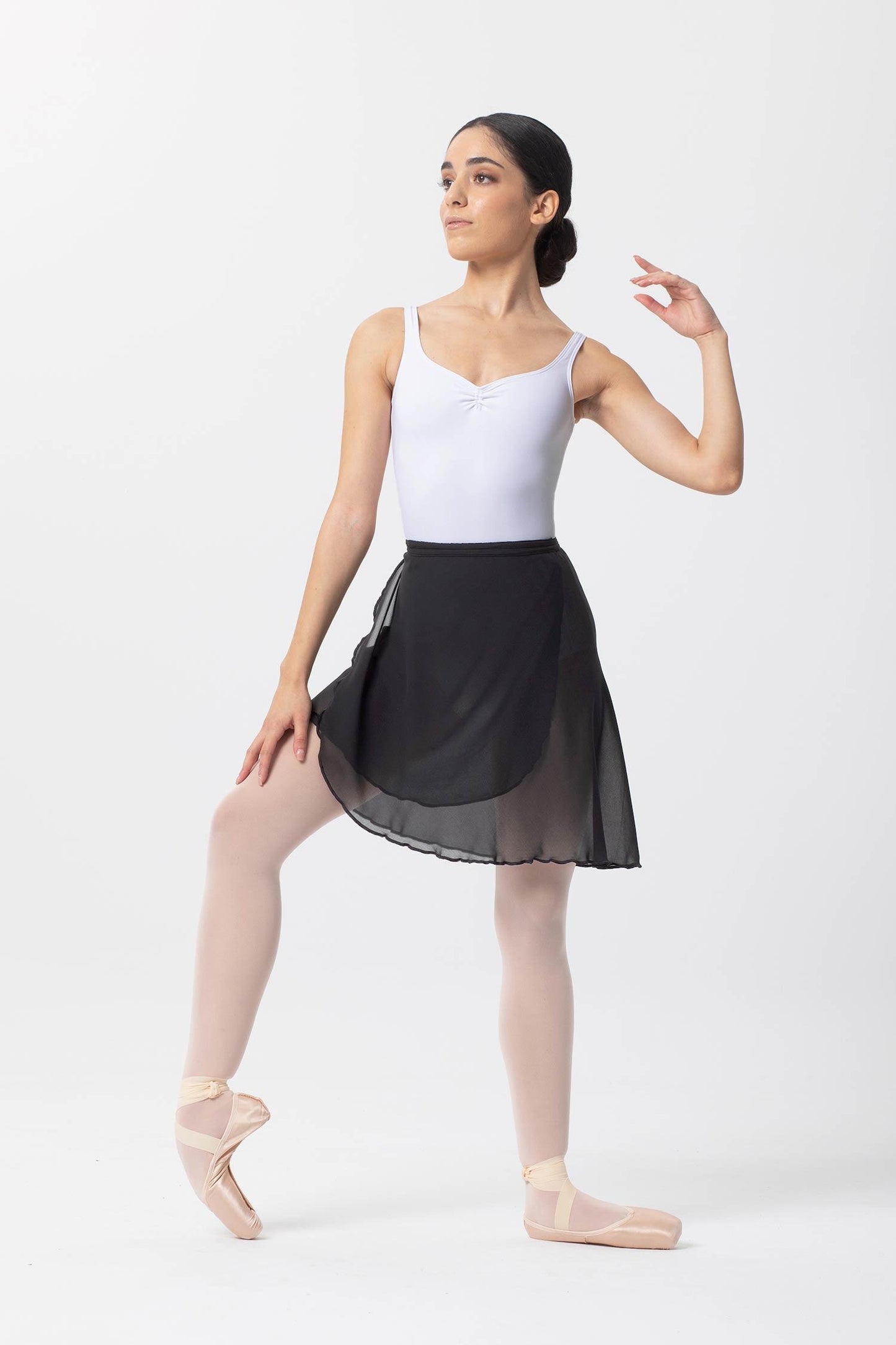 INTERMEZZO LONG WRAP BALLET SKIRT WITH TIES