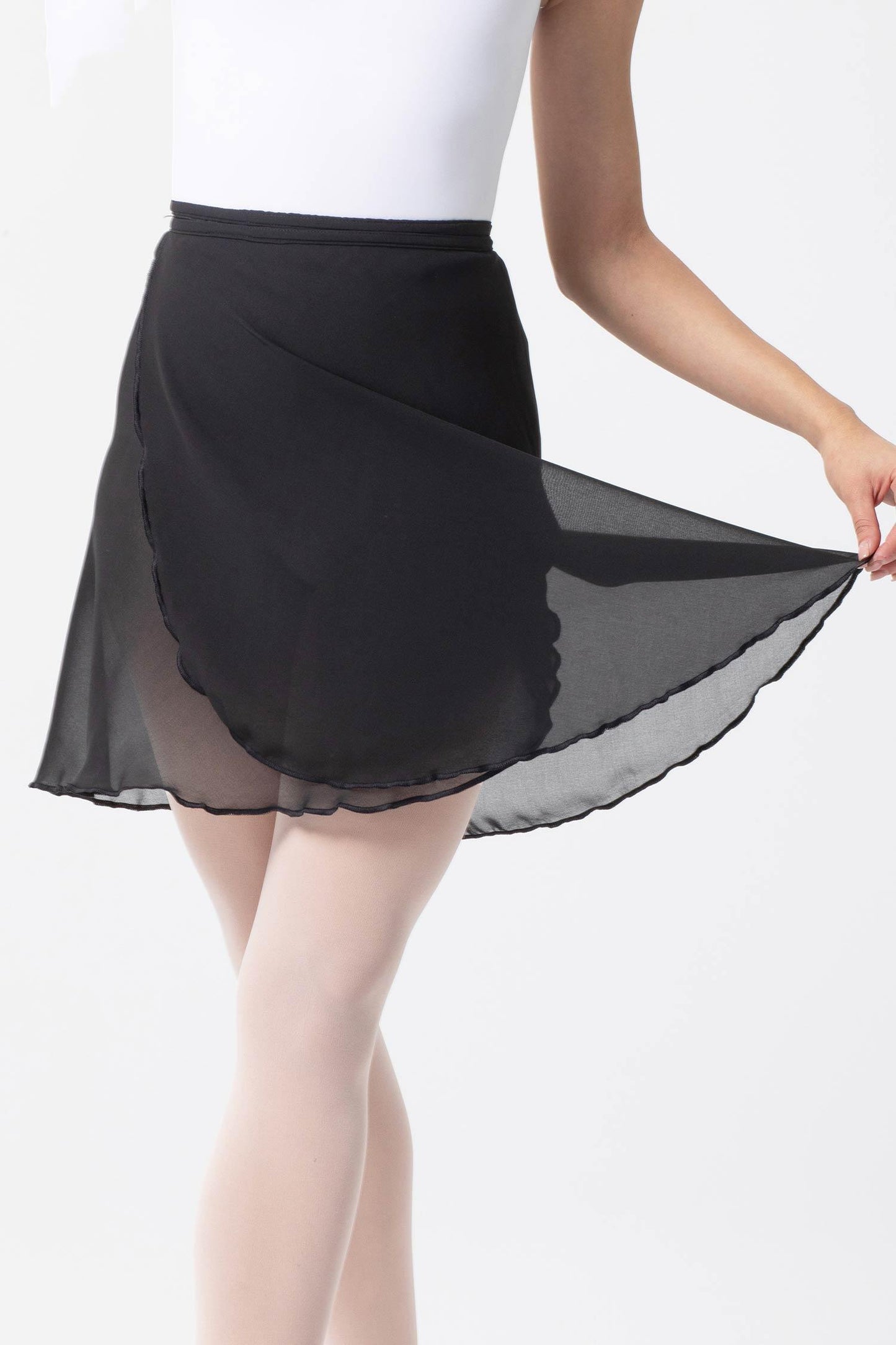 INTERMEZZO LONG WRAP BALLET SKIRT WITH TIES