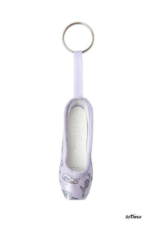 Mini pointe shoe key ring