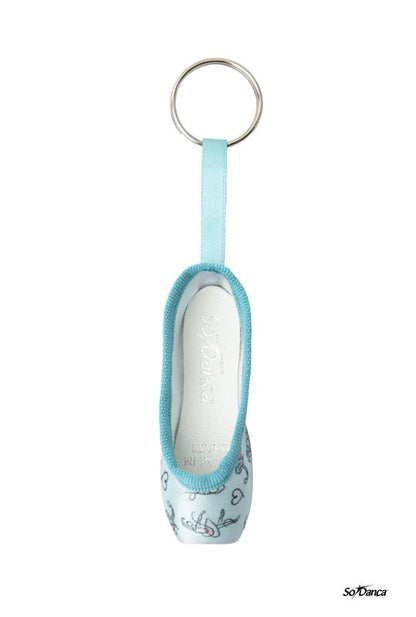 Mini pointe shoe key ring